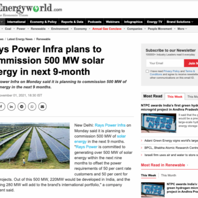 rays-power-infra-Rays-Power-Infra-plans-to-commission-500-MW-solar-energy-in-next-9-month-Energy-News-ET-EnergyWorld