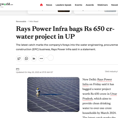 Rays-Power-Infra-bags-Rs-650-cr-water-project-in-UP-Energy-News-ET-EnergyWorld